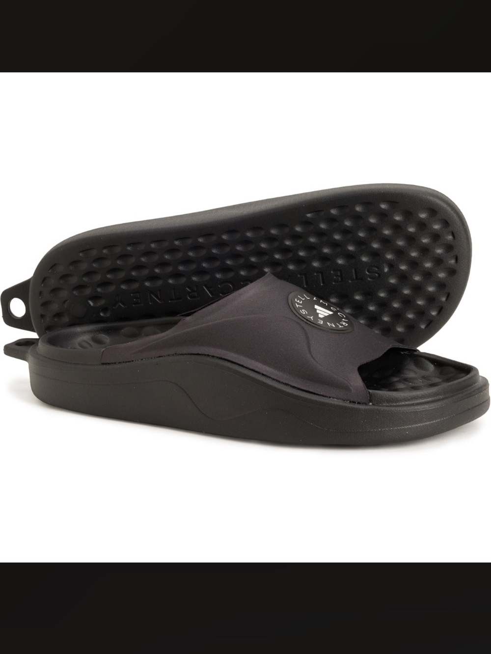 New! Stella McCartney x Adidas Black Slides size 8